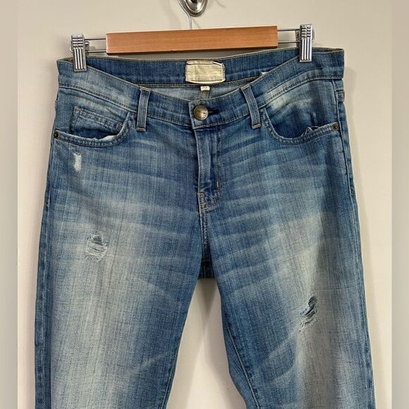 Current/Elliott The Ankle Skinny Driftwood Destroy Jeans - Picture 2 of 9